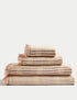 Pure Cotton Striped Fringed Towel